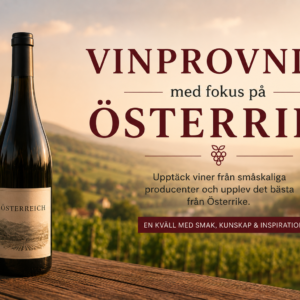 Vinprovning 🇦🇹 Österrike 1 oktober kl 18.00
